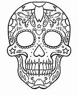Skull Simple Template Plain Coloring Pages Templates Sketch sketch template