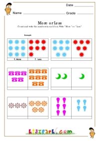 printable math worksheet  shapes countingkids activity sheets