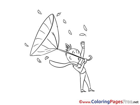 wind children  colouring page