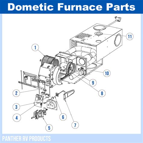 dometic afmd atwood rv propane heater furnace  parts breakdown