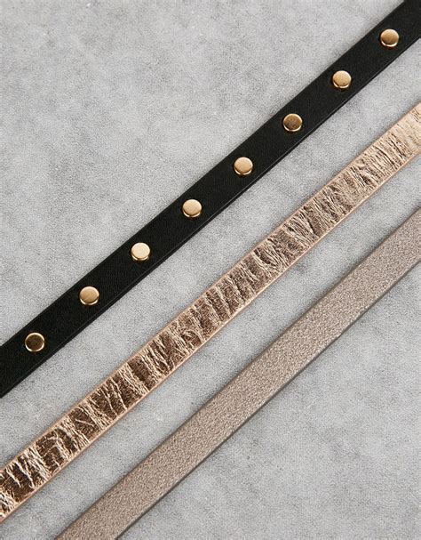 studded metallic belt set metal belt accessories