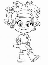 Luna Petunia Happy Coloring Pages Karoo Dancing Categories Coloringonly sketch template
