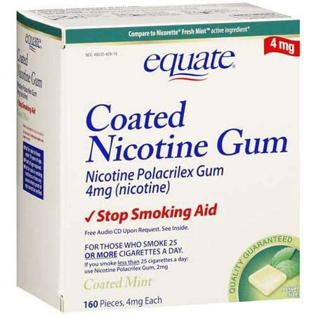 equate nicotine gum mg mint ct walmartcom