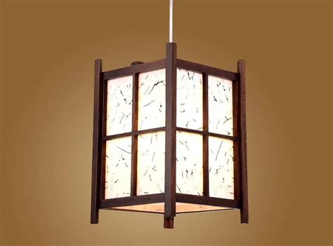 buy japanese pendant lamp washitsu tatami decor wooden lamp  restaurant