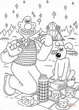 Wallace Gromit Coloring Pages Cheese Moon Eating Kids Cartoon Color Sheets Print Printable Character Book Colouring Characters Info Dot Cartoons sketch template