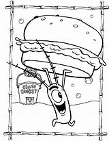 Plankton Esponja Ausmalbilder Patty Krabby Colorir Cartoon Squarepants Sponge Kleurplaten Formula Secret Patties sketch template