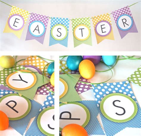 easter banner  eggs  bunting