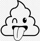 Poop Caca Tongue Sticking Poo Toppng Licorne sketch template