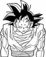 Coloring Goku Shock Wecoloringpage Pages sketch template