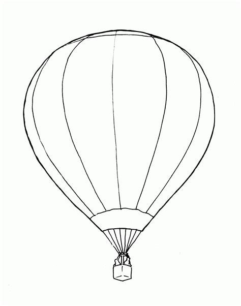 hot air balloon template  printable printable form templates