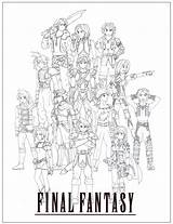 Final Fantasy Sagas Deviantart sketch template