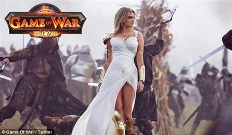 Kate Upton Dresses As A Very Sexy Athena In New Advert For Game Of War