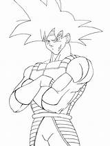 Bardock Dragon Ball Coloring Pages Lineart Drawing Goku Request Drawings Father Deviantart Template Sketch Coloringbay sketch template