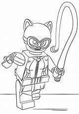 Lego Batman Catwoman Coloring Pages Movie Color Printable Catwomen Cartoon Dolly Drawing Sheets Crafts Adult Supercoloring Lex Luthor Getcolorings Super sketch template