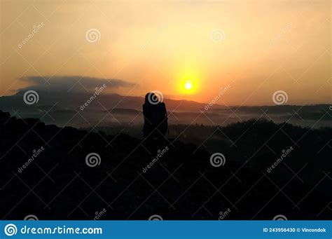 Yogyakarta Indonesia August 22 2017 A Woman Standing At The Top