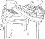 Coloring Nike Jordan Pages Shoes Sneakers Shoe Printable Clothes Jordans Sneaker Kd Colorings Print Basket Template Color Air Chair Beach sketch template