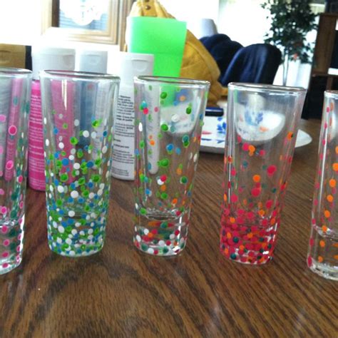 Painted Shot Glasses Nailed It Sorority Crafts