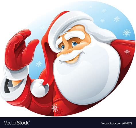 happy santa claus face royalty  vector image