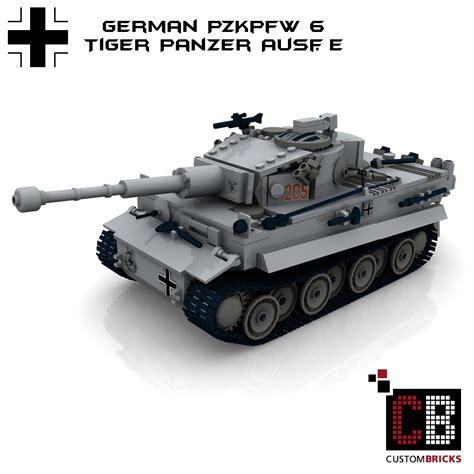 Custombricks De Custom Ww2 German Tank Set Tiger