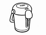 Thermos Coloring Pages Coloringcrew House Oven Dibujo Kawaii Cup Coffee sketch template