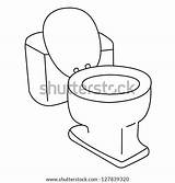 Toilet Outline Flush Vector Background Cartoon Tank Septic Stock Search Pic Shutterstock Vectors Sketch Drawn Bowl Royalty sketch template
