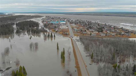 spring flooding forces evacuations   northwest territories