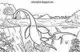 Dinosaur Kronosaurus Dibujos Prehistoric Lago Jurassic Sketch Reptile Aquatic sketch template