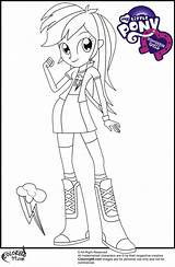 Dash Rainbow Coloring Equestria Pages Request Girl Fans Time sketch template