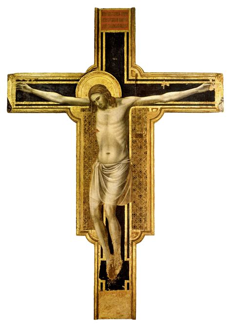 crucifix   malatesta temple  giotto  bondone