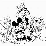 Coloring Disney Mickey Mouse Pages Friends Pdf Family Walt Adult Typing Adventure Sheets Book Minnie Kids Clipart Adults Printable Printables sketch template