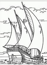 Voilier Sailing Colouring Gemisi Ships Colorier Enfants Korsan Boyama Schiffe Malvorlagen sketch template