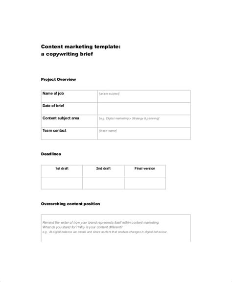 marketing  templates  sample  format