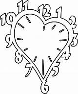 Clock Heart Coloring Pages Kids Saw Patterns Scroll Shaped Printable Color Valentines Woodworking Crafts Bestcoloringpagesforkids Clocks Sheets Print Cut Christmas sketch template