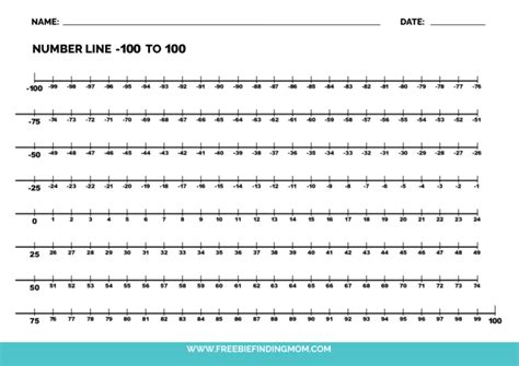 integer number  printables freebie finding mom