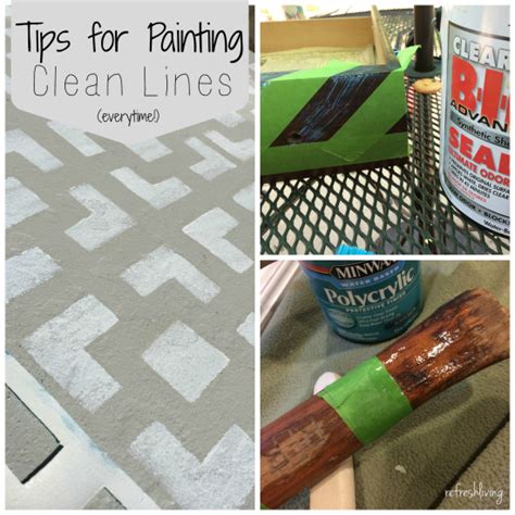 tips  painting perfectly clean lines refresh living