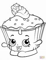 Coloring Cupcake Pages Shopkin Shopkins Chic Season Printable Color Print Colouring Cupcakes Kids Online Birthday Chocolate Drawing Cartoon Petkins Paper sketch template