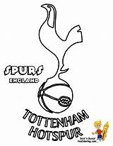 Coloring Colouring Pages Sheets Tottenham Football Printable Soccer Hotspurs Kids Premier League Hotspur English Teams Logo Arsenal Team Manchester United sketch template