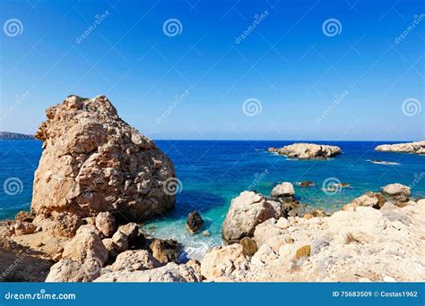 proni  karpathos greece stock image image  beach