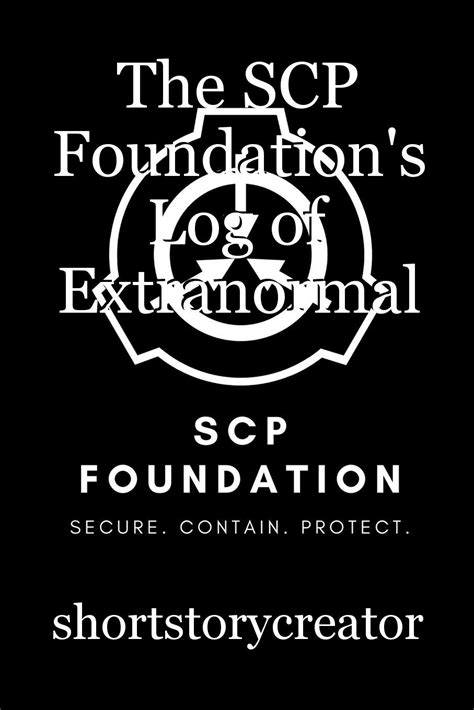 the scp foundation s log of extranormal events short story by