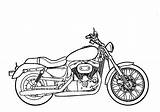 Harley Davidson Motorcycle Coloring Clipart Drawing Cartoon Logo Pages Clip Sportster Simple Colour Cliparts Motorcycles Wallpaper Beautiful Gif Clipartix Print sketch template