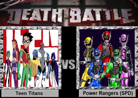 Power Rangers Spd Vs Teen Titans By Nickninja02 On Deviantart
