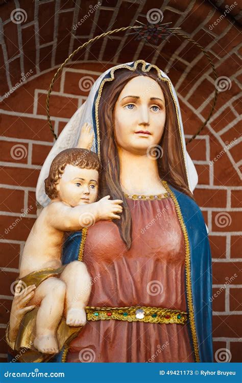 statues  holy women stock image image  church mother