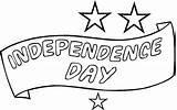 Independence Coloring Pages Sheets Kids Banner Printables July Print 4th sketch template