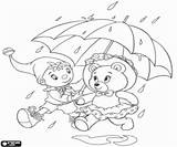 Noddy Umbrella Coloring Tessie Pages Bear Car sketch template