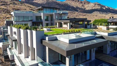 modern mega mansion exterior image