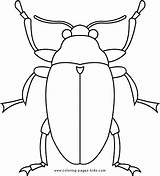 Coloring Pages Bug Kids sketch template