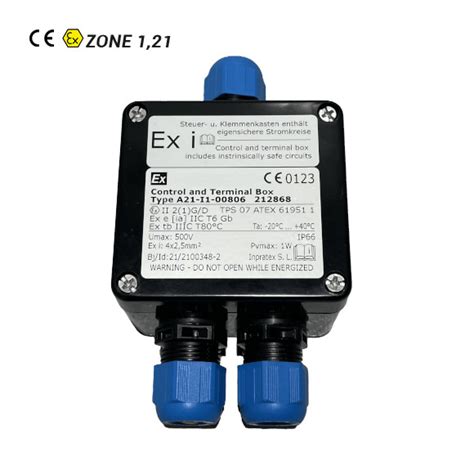 atex grp   junction box  cable entries  terminals inpratex