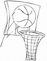 Basketball Coloring Nba Basket Hoop Color Drawing Luna Getdrawings sketch template