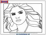 Coloring Selena Gomez Pages Comments sketch template