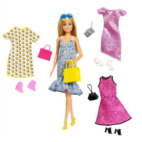 mattel barbie® doll and party fashions set 1 ct fred meyer